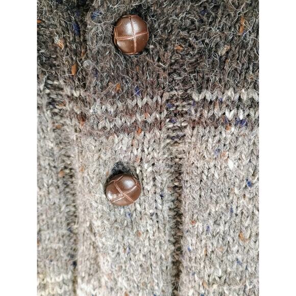 VTG Claybrooke Outdoors wool blend sweater color block design L eclectic grandpa - Picture 4 of 16